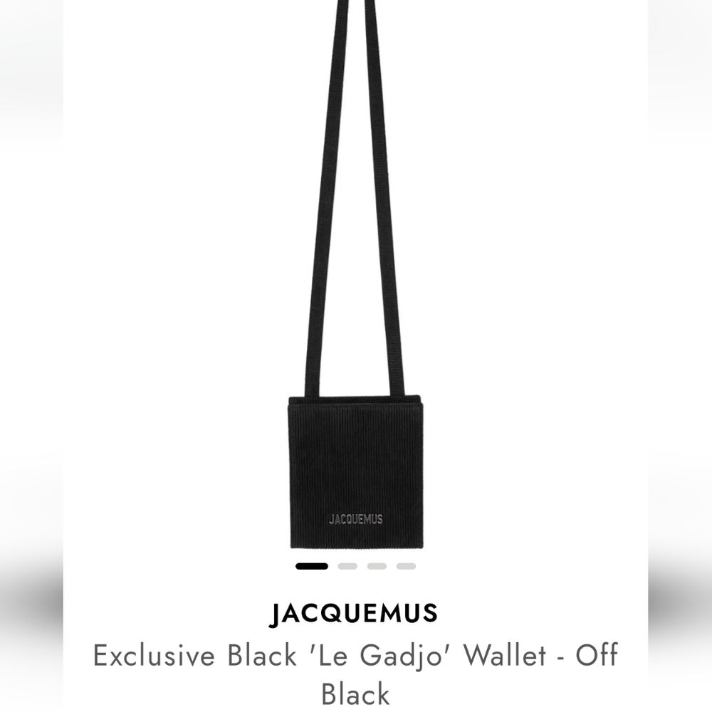 Jacqumeus Blackish little neck or shoulder bag! Fits cards, money, etc.